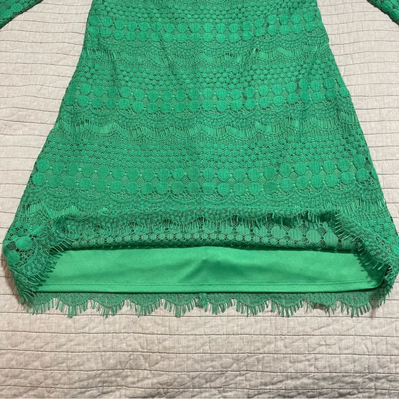 Jessica Howard Women's Lace Sheath Dress Green Size 8 - Picture 7 of 11